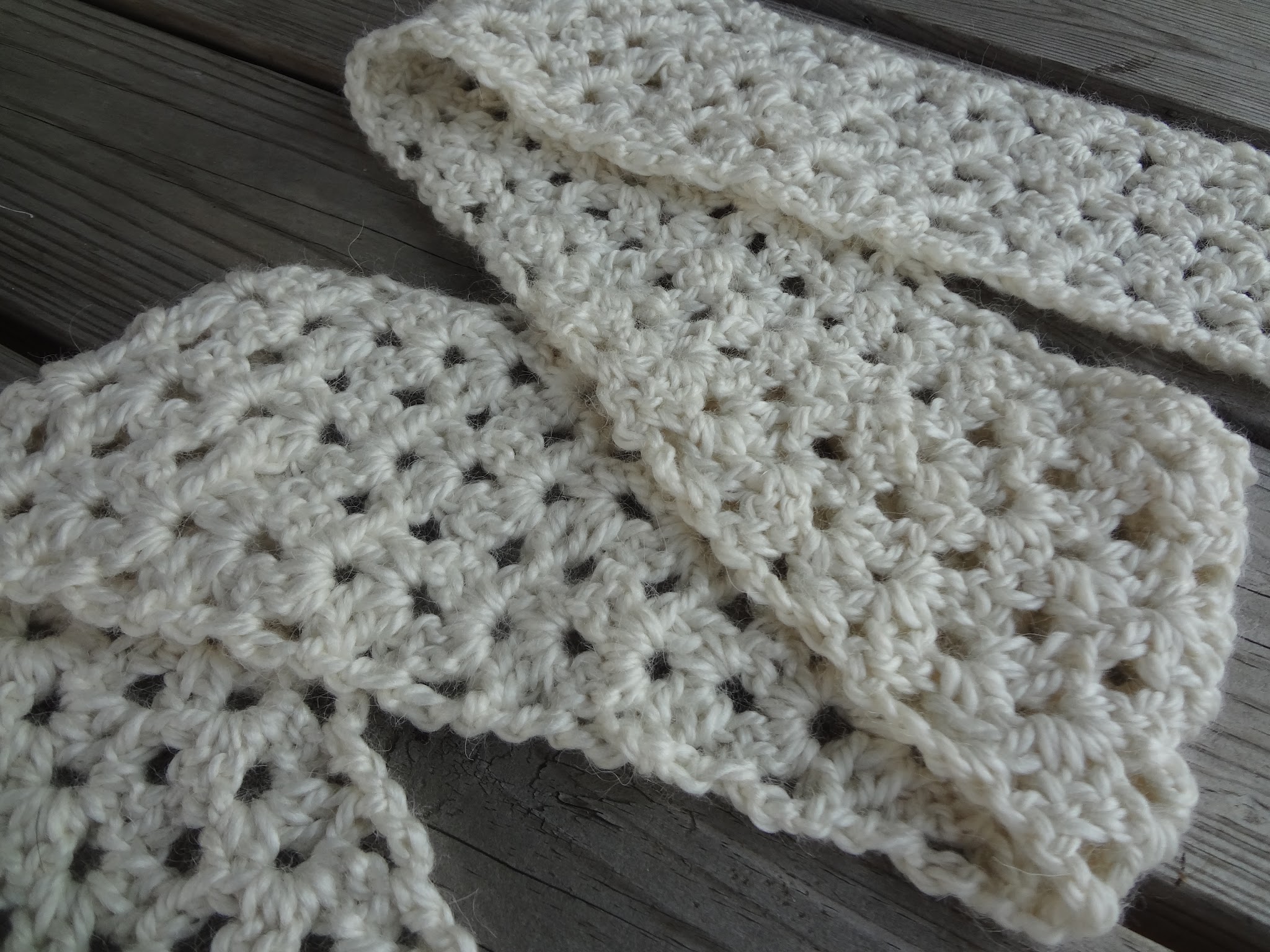 Vanilla Bean Crochet Scarf