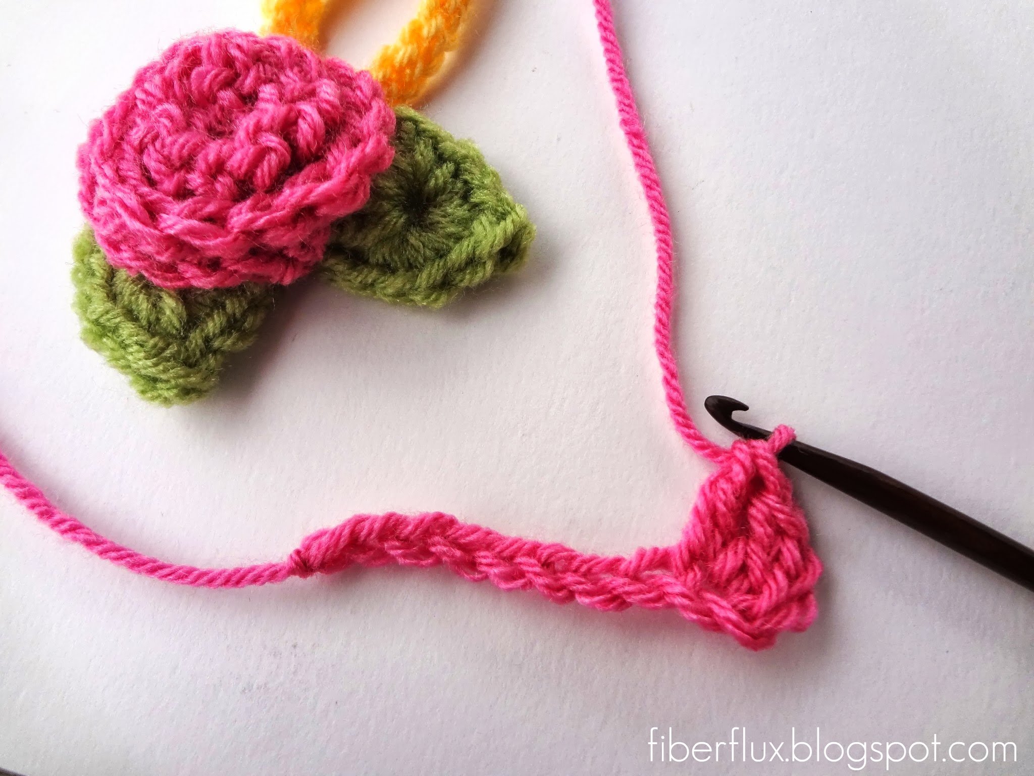 Crochet Curlicue Rose