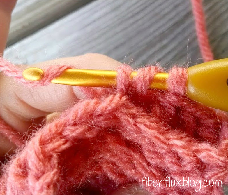 Back Post Double Crochet Stitch