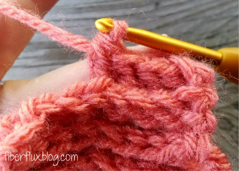 Back Post Double Crochet Stitch