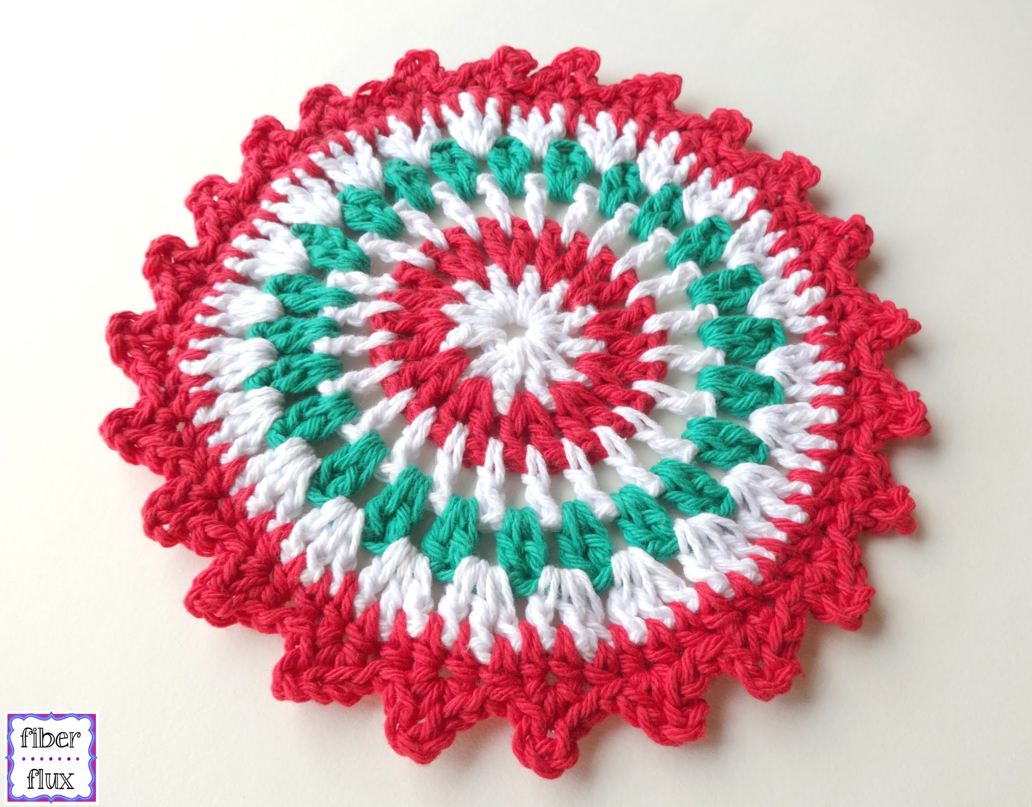 Merry Berry Crochet Dishcloth