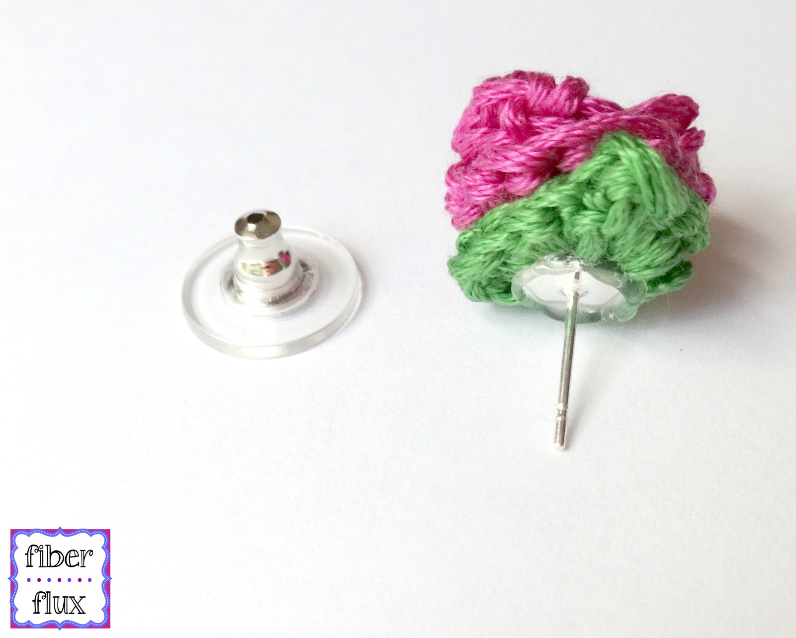 Crochet Rosette Earrings