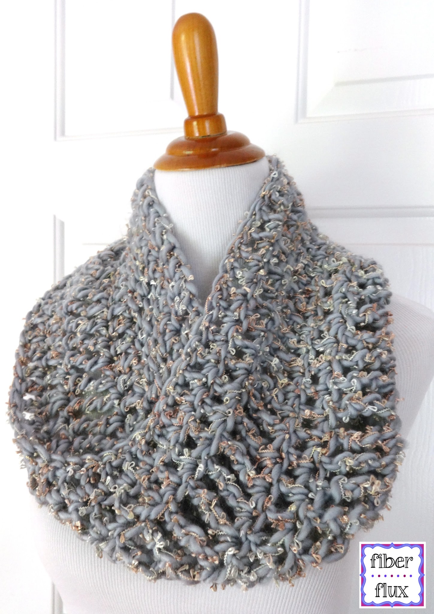 Platinum Crochet Cowl