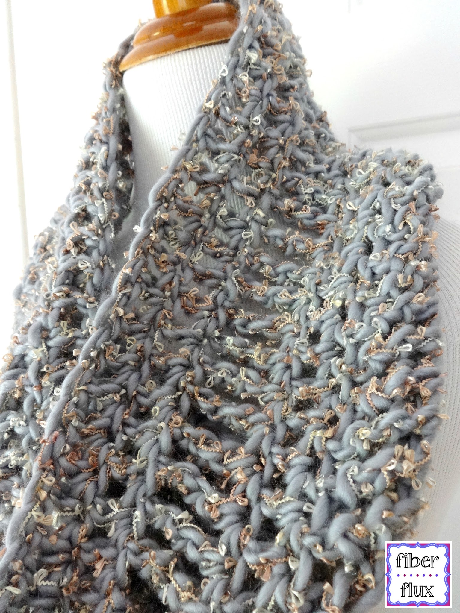 Platinum Crochet Cowl