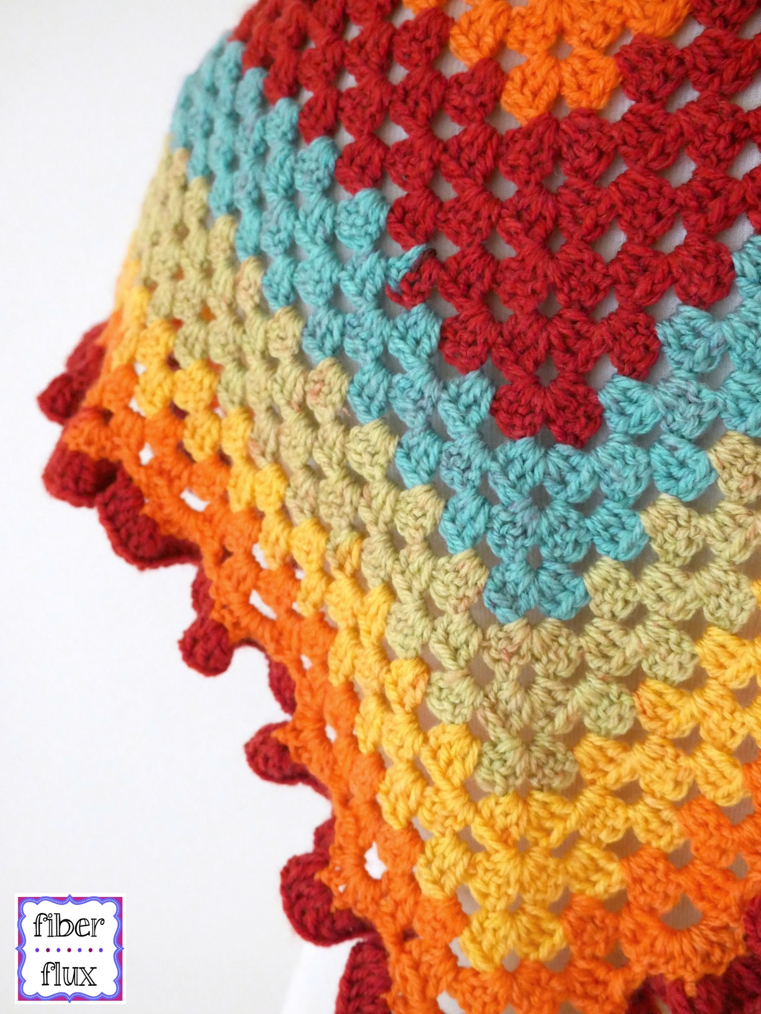 Happy Go Lucky Crochet Shawlette