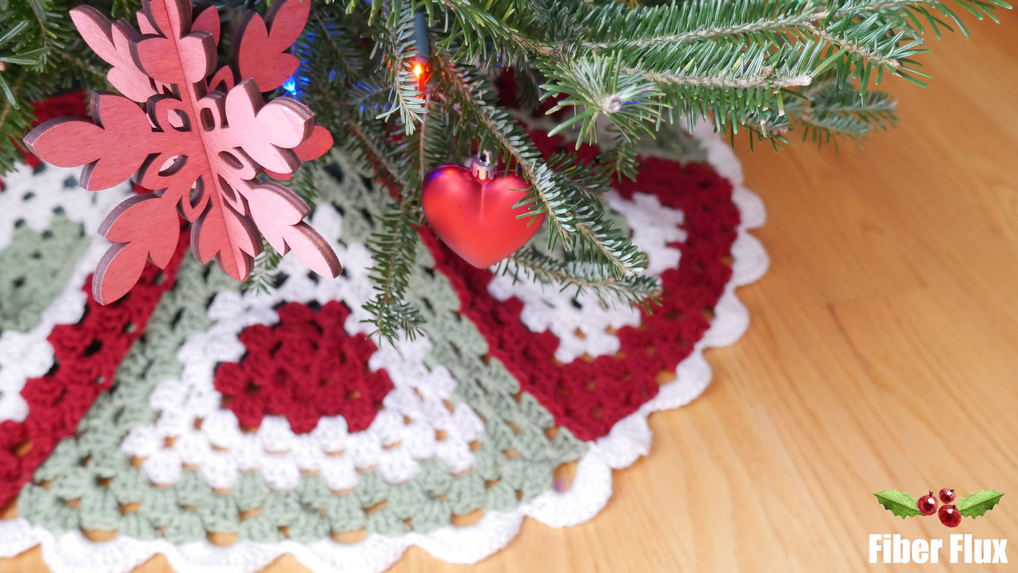 Nostalgic Granny Crochet Tree Skirt