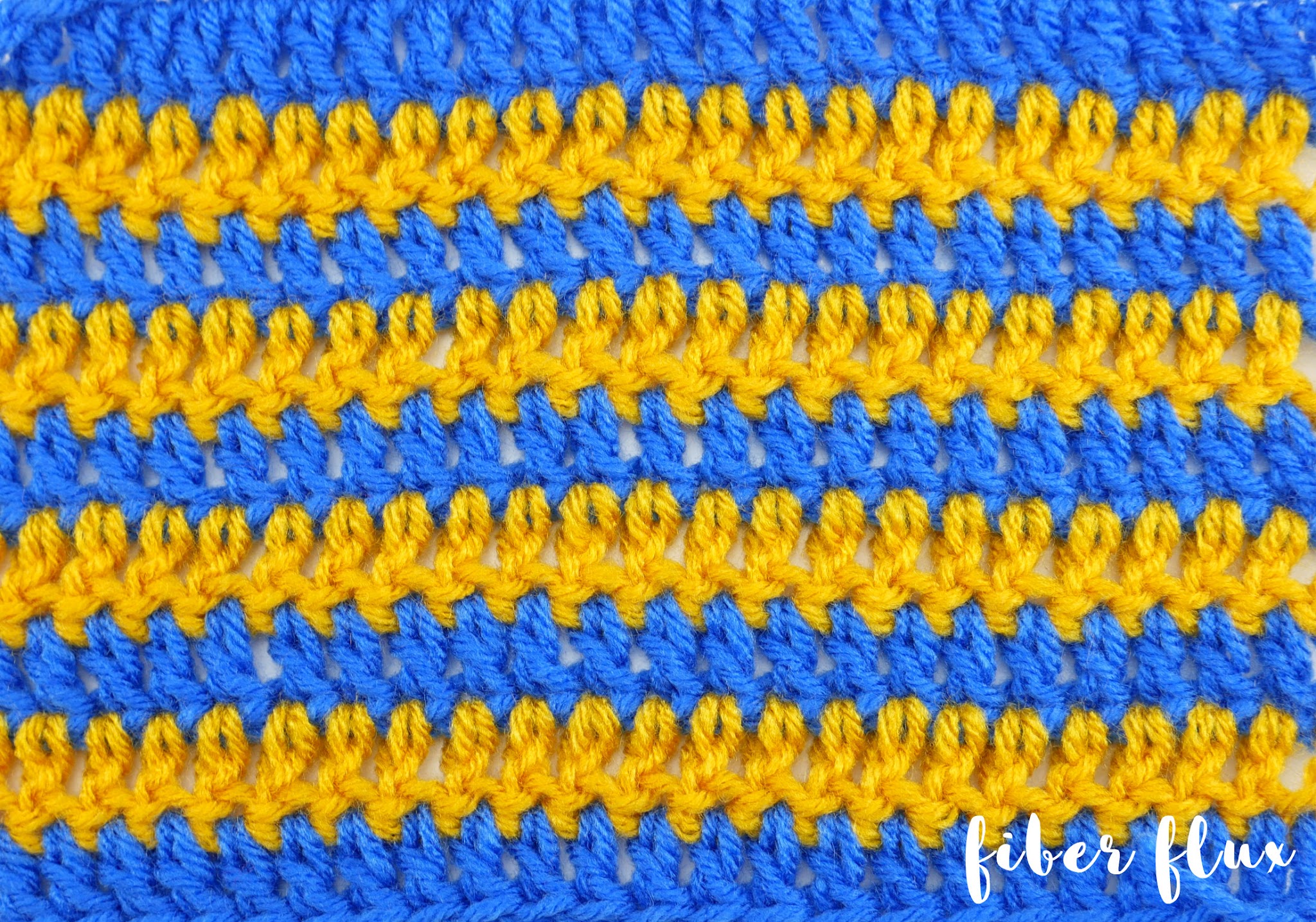Beginner School Spirit Crochet Scarf