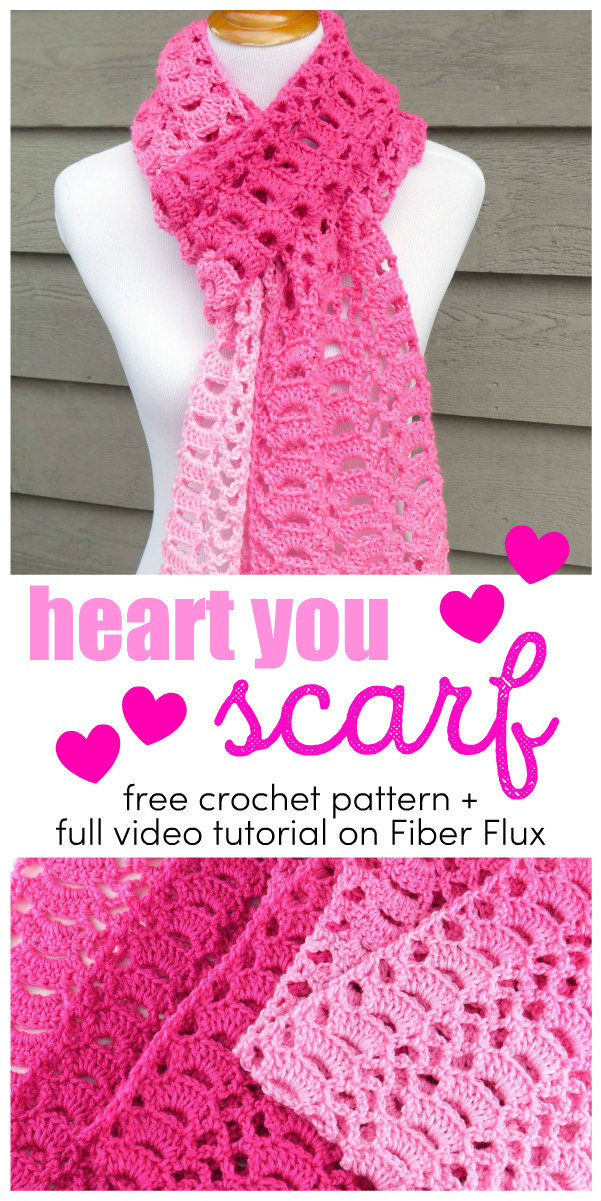 Heart You Crochet Scarf