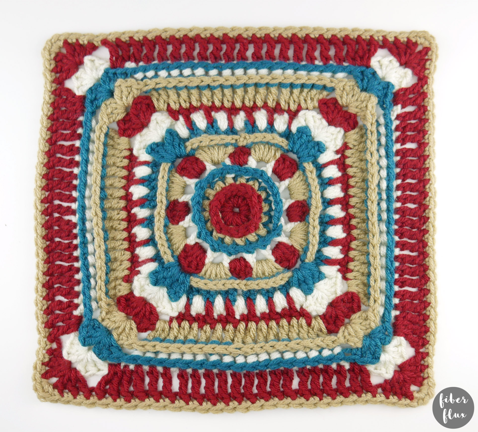 Holiday Spruce Crochet Square