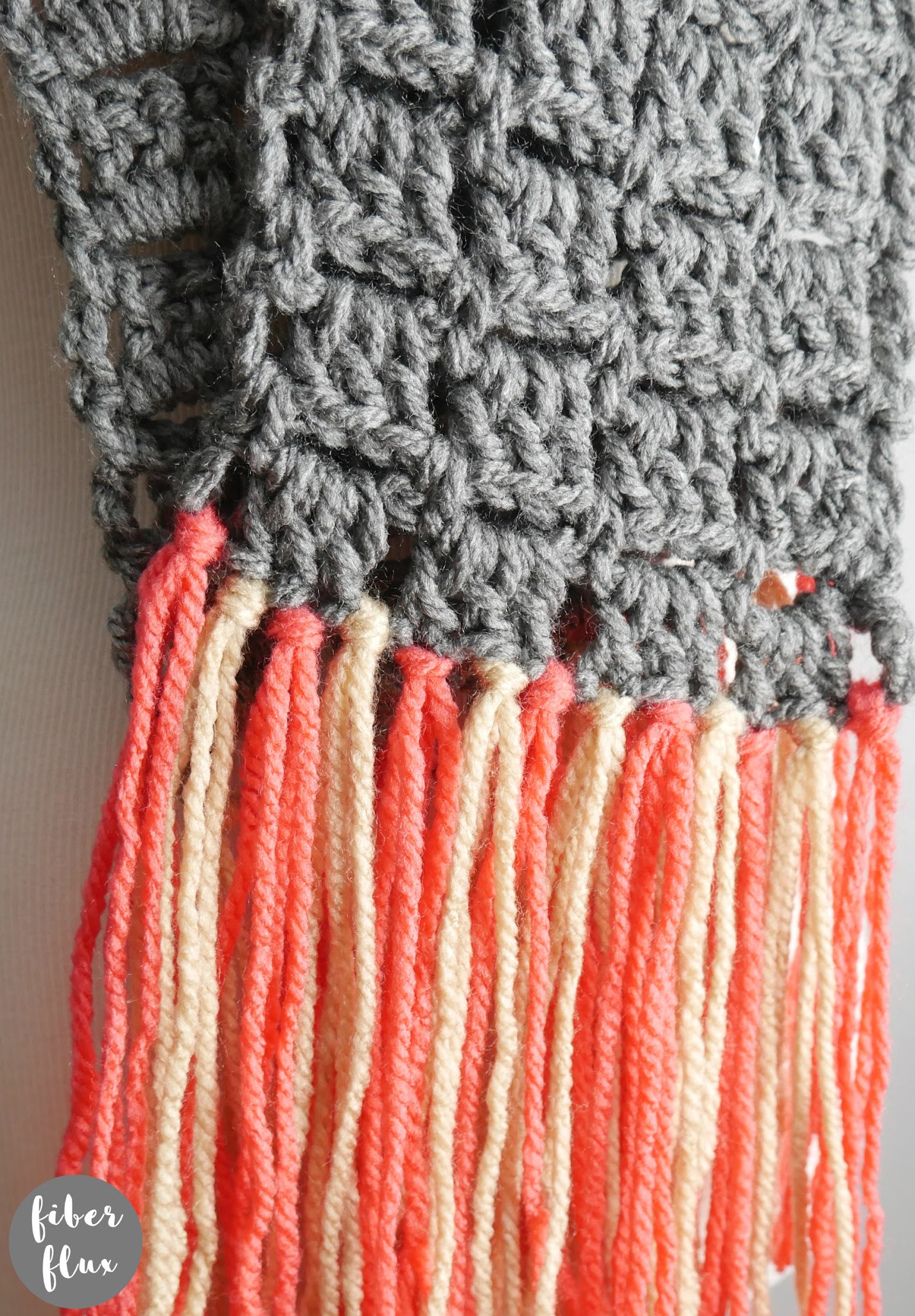Quick Gift Crochet Fringe Scarf
