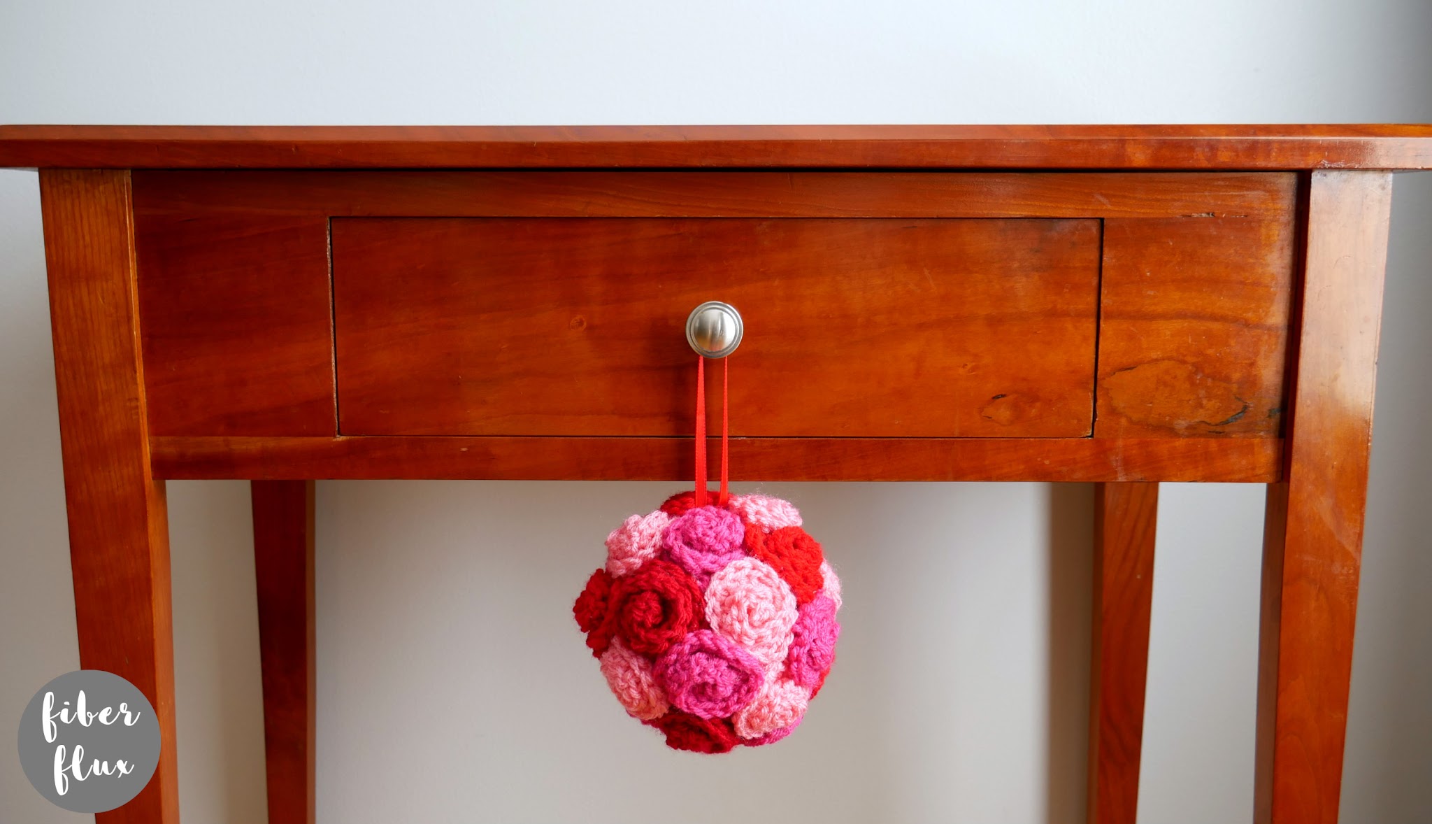 Valentine Rose Crochet Ball