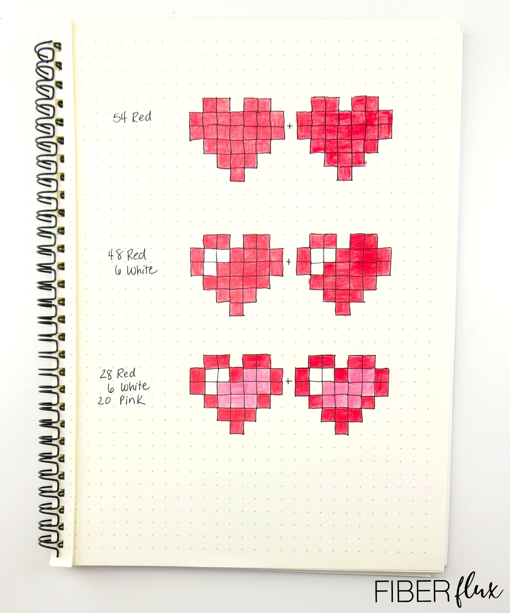 Pixel Heart Crochet Pillow