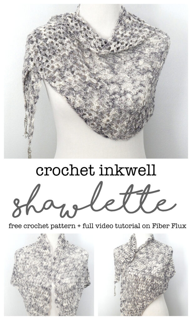 Crochet Inkwell Shawlette