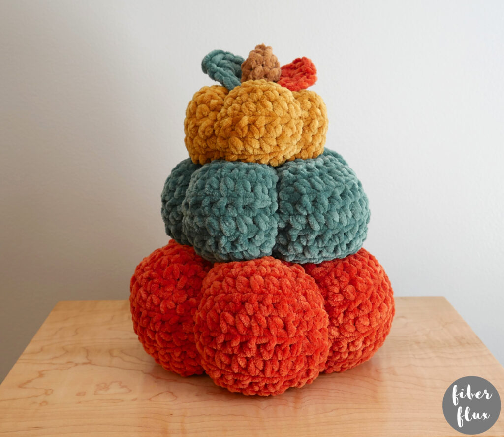 Crochet Fall Pumpkin Tower