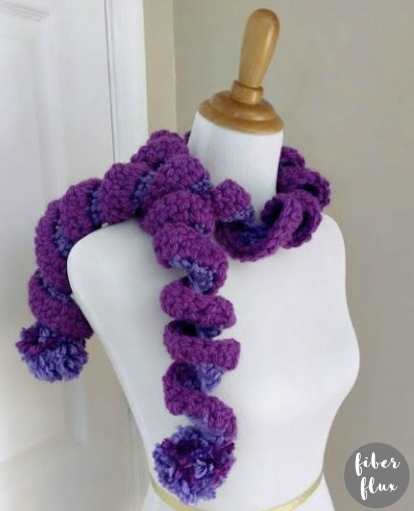 Grape Jelly Crochet Scarf