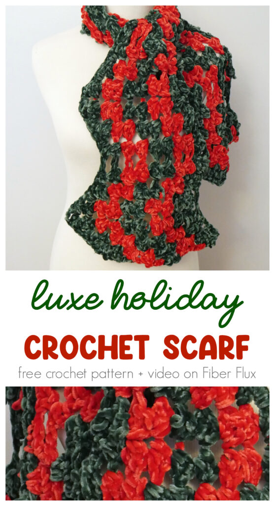 Luxe Holiday Crochet Scarf