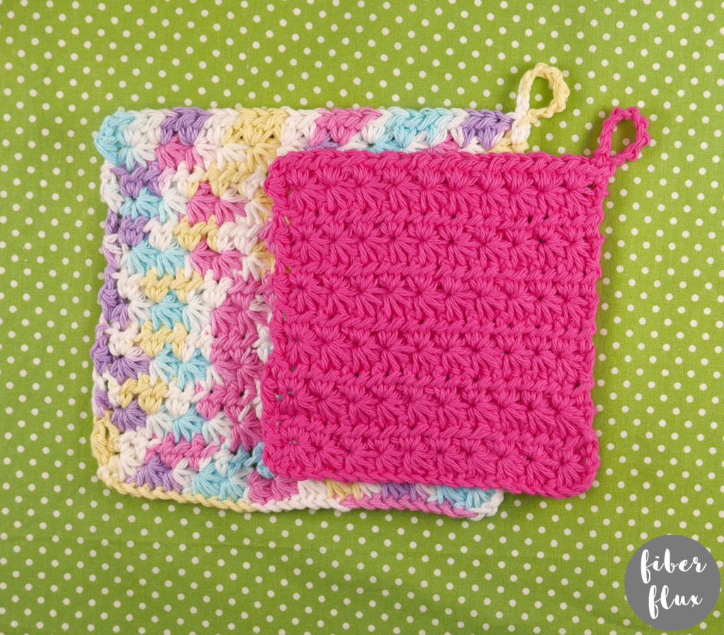 Star Stitch Crochet Dishcloth