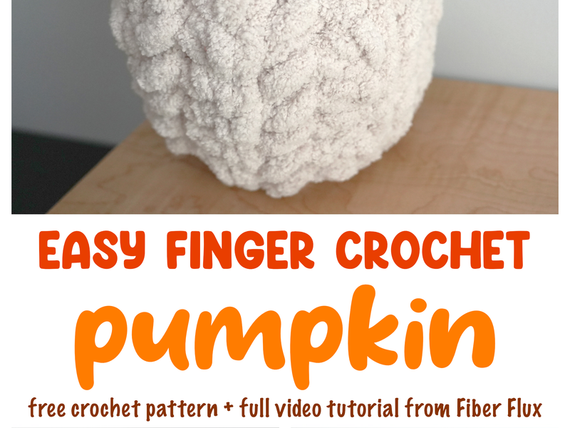 Spooky Halloween Knit Pumpkin, Free Pattern + Video Tutorial
